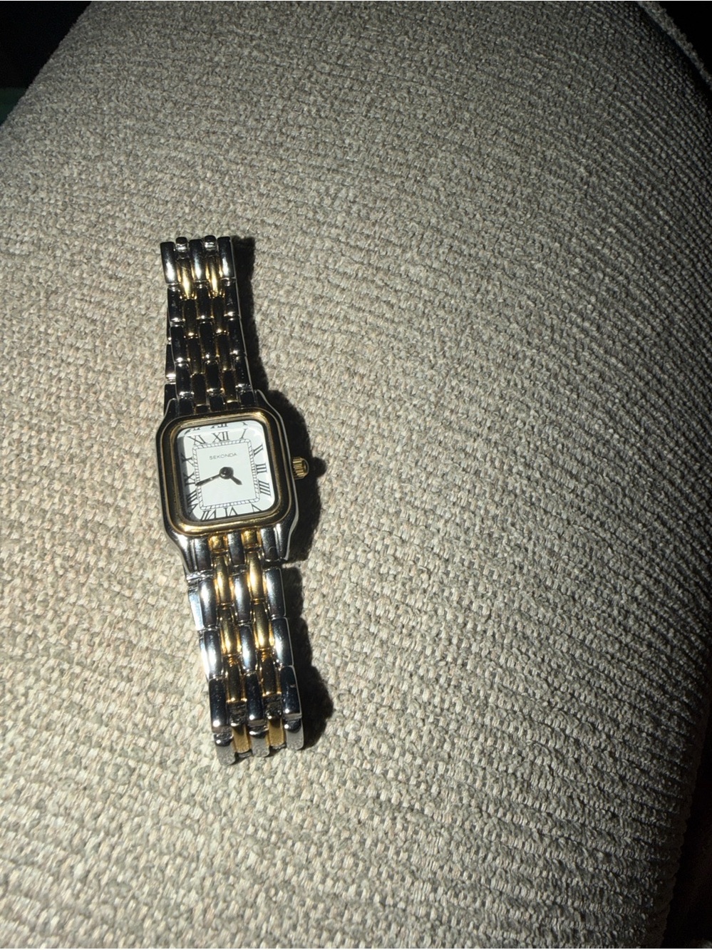 Sekonda Ladies Two-Tone Gold and Silver Bracelet Watch with White Dial